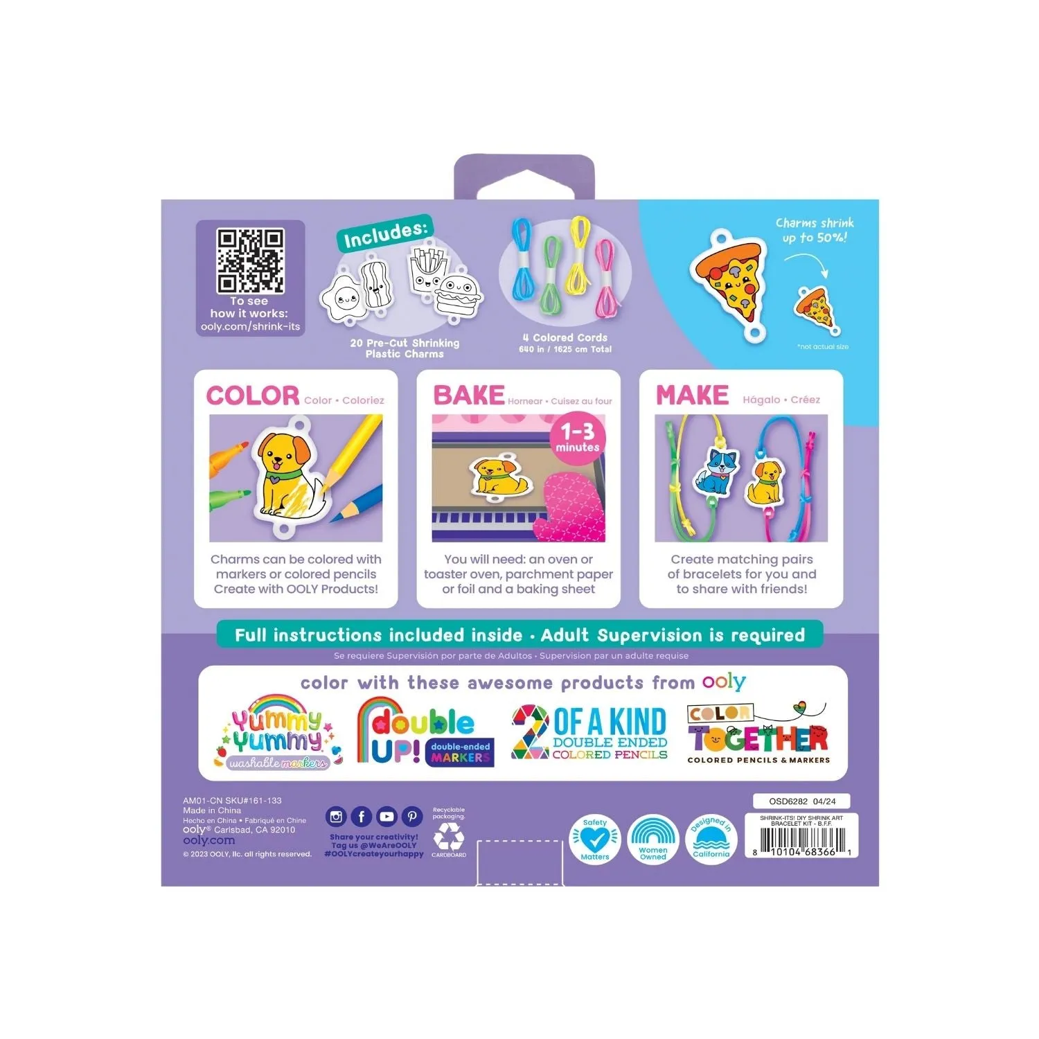 Ooly DIY Shrink Art Kit - BFF