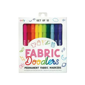 Ooly Fabric Doodlers Markers - Set of 12