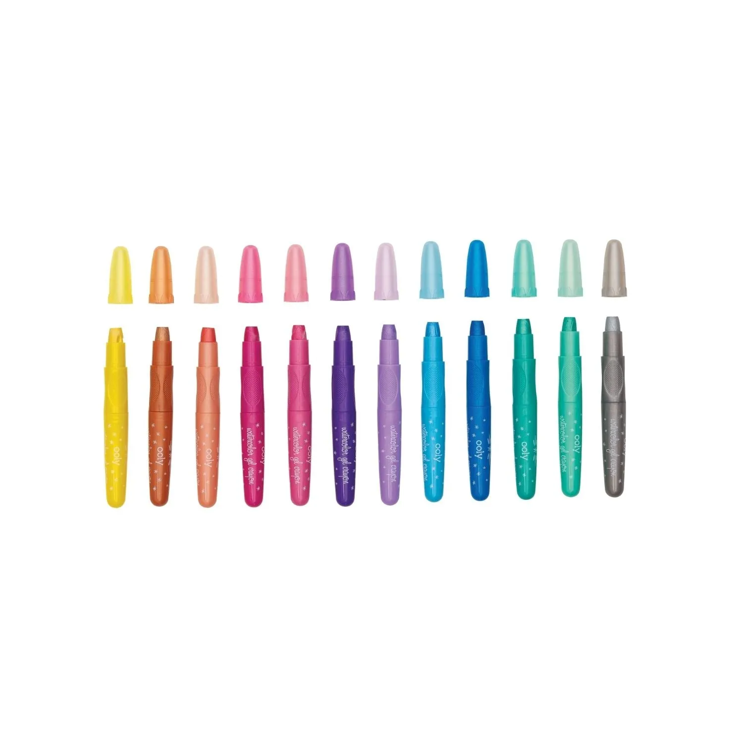 Ooly Rainbow Sparkle Watercolor Gel Crayons - Set of 12