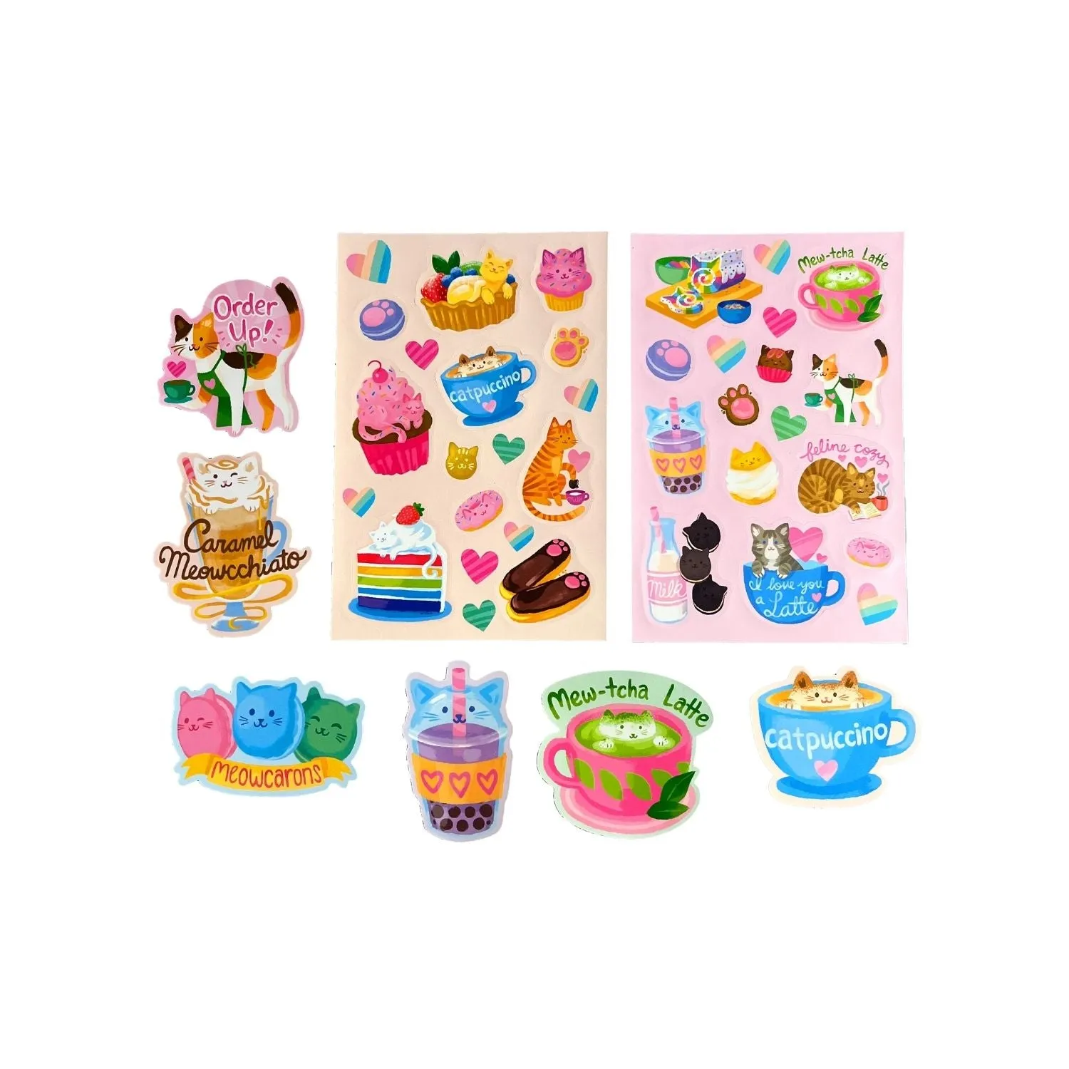 Ooly Stickiville Scented Stickers | Cat Cafe