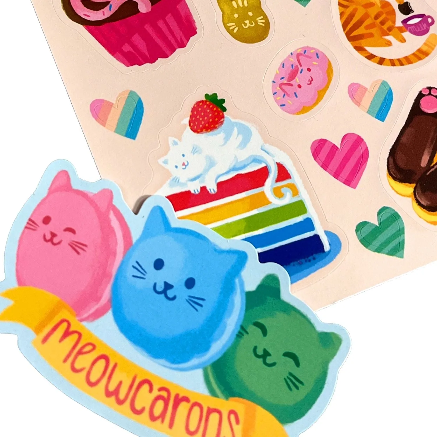 Ooly Stickiville Scented Stickers | Cat Cafe
