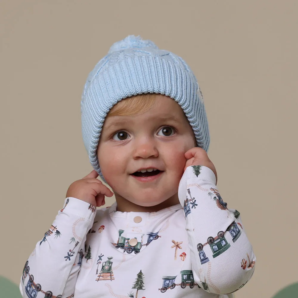 Organic Knit Beanie | Baby Blue