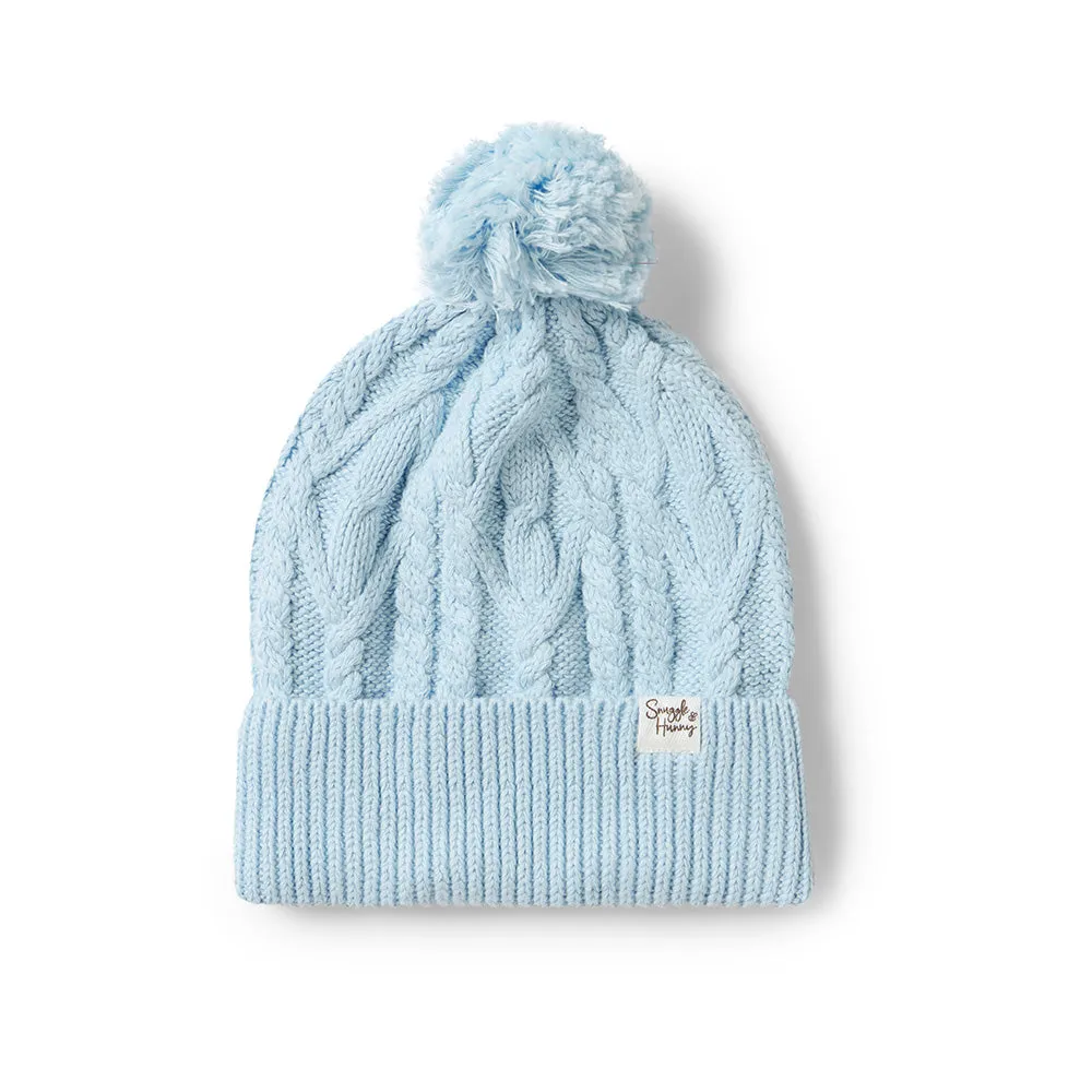 Organic Knit Beanie | Baby Blue