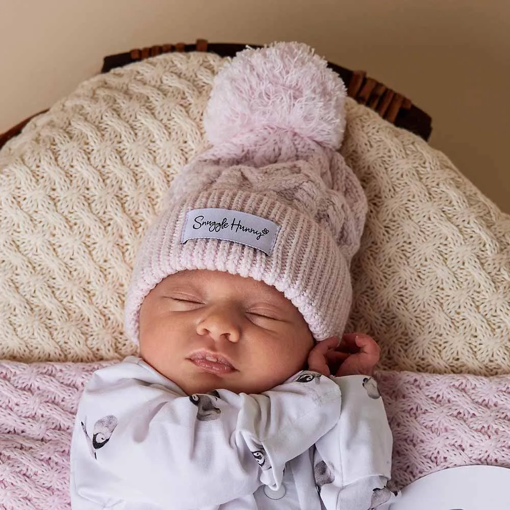 Organic Knit Beanie | Blush Pink