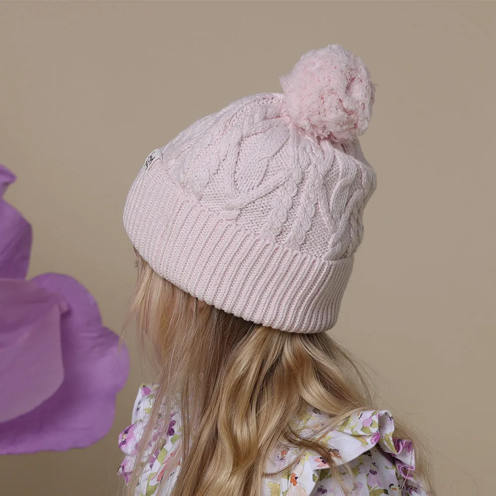 Organic Knit Beanie | Blush Pink