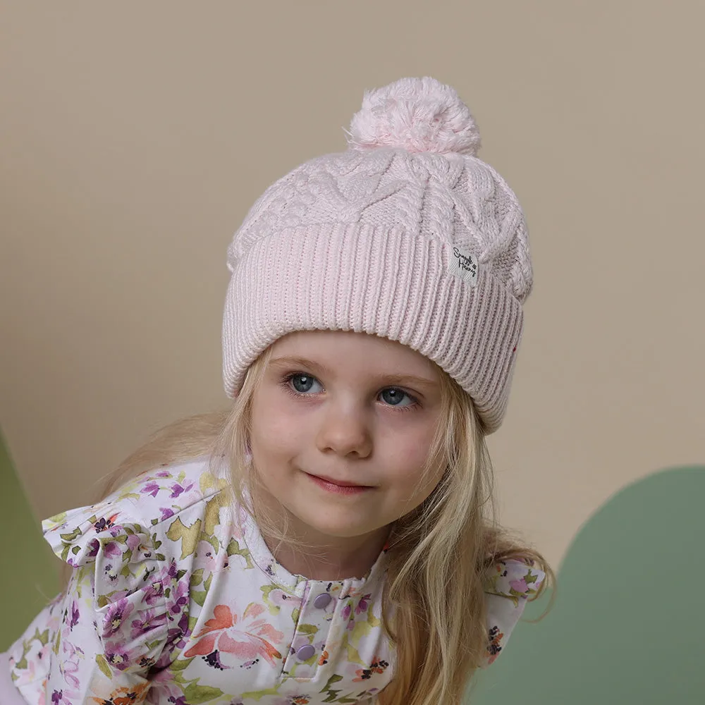 Organic Knit Beanie | Blush Pink