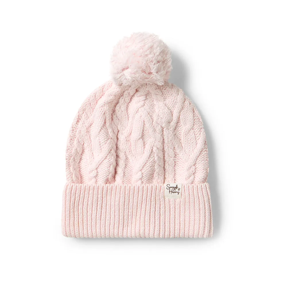 Organic Knit Beanie | Blush Pink