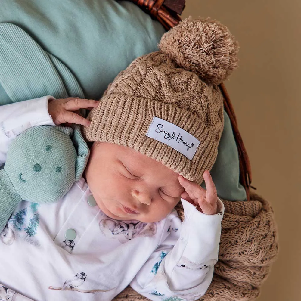 Organic Knit Beanie | Hazelnut