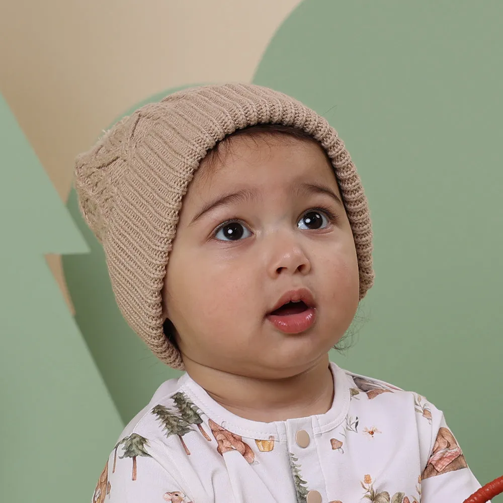 Organic Knit Beanie | Hazelnut