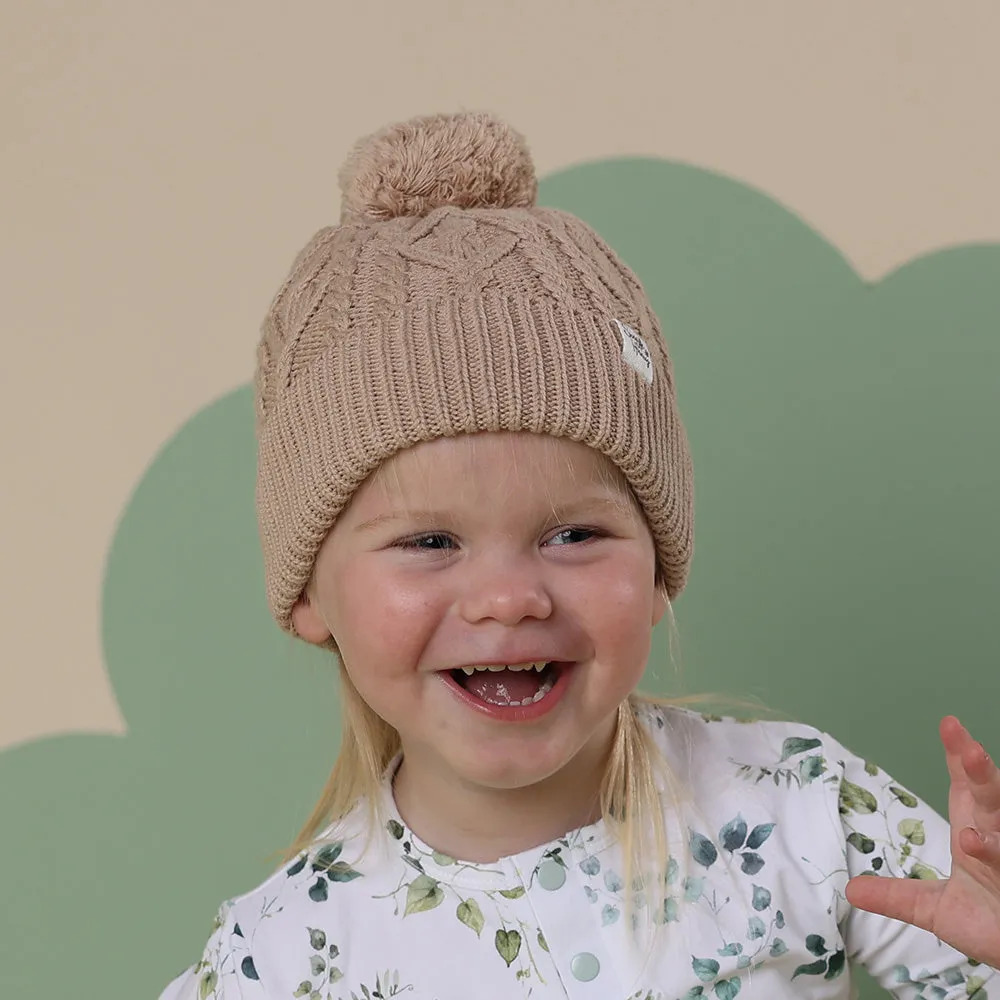 Organic Knit Beanie | Hazelnut