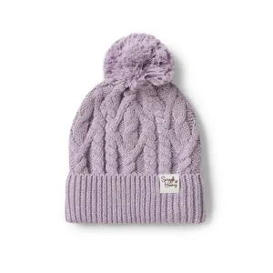 Organic Knit Beanie | Lavender