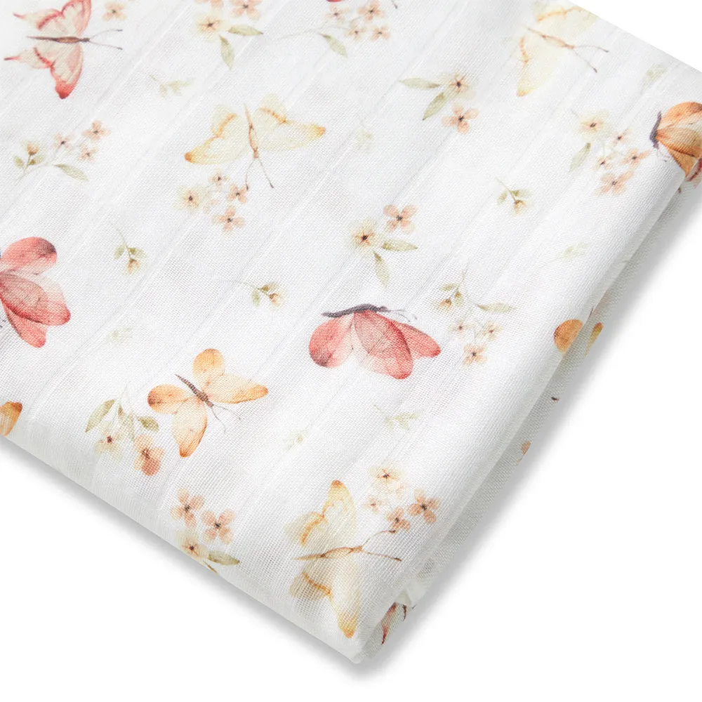 Organic Muslin Wrap | Butterfly