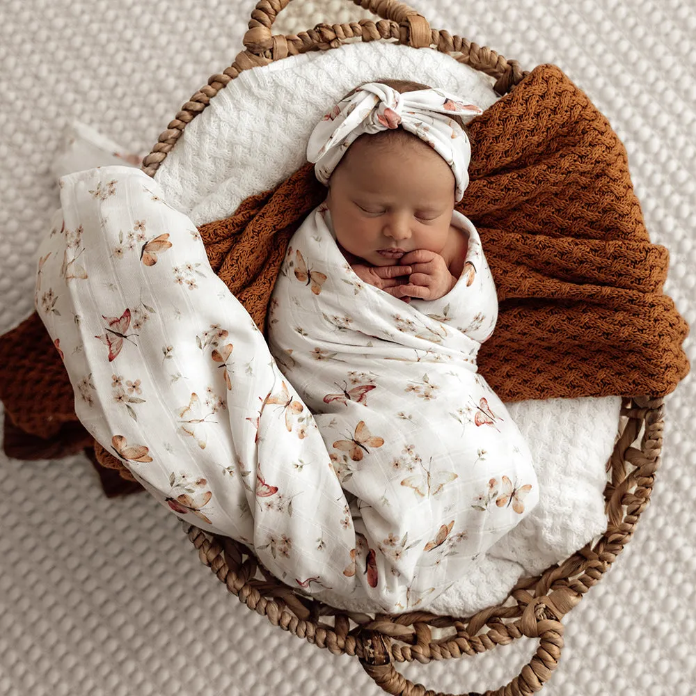 Organic Muslin Wrap | Butterfly