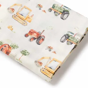 Organic Muslin Wrap | Diggers & Tractors