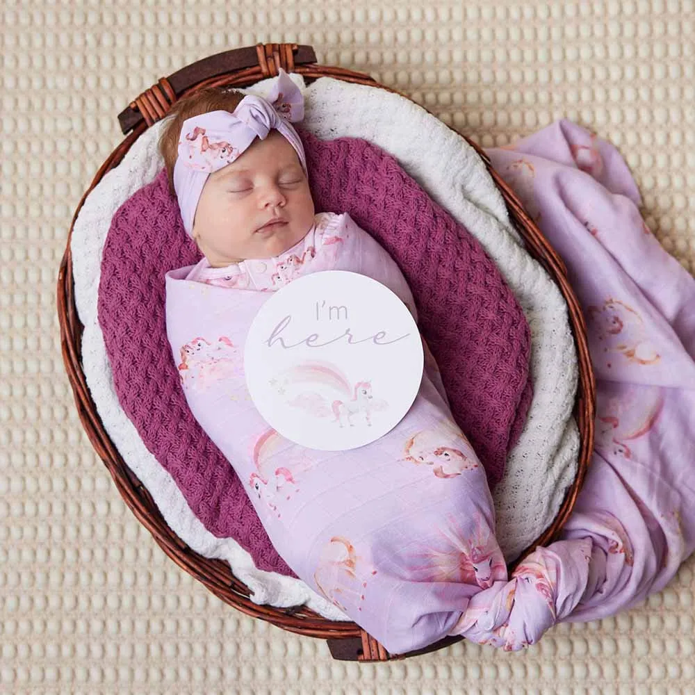 Organic Muslin Wrap | Unicorn