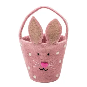 Pashom Easter Basket Spotty Pink