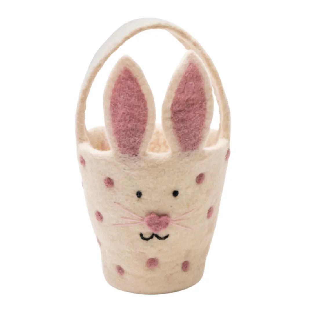 Pashom Easter Basket Spotty White
