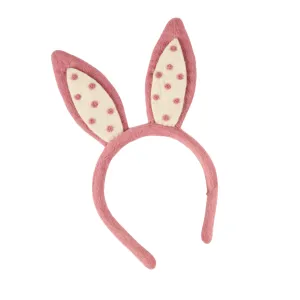 Pashom Easter Bunny Felt Ear Headband PINK