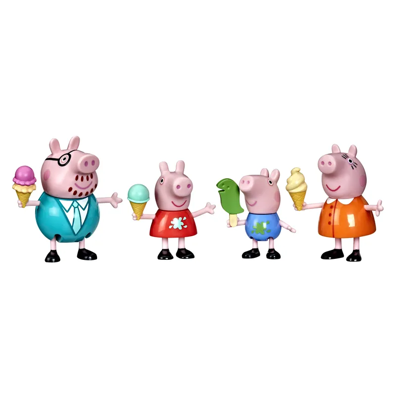 Peppa Pig Family Figure 4 Pack Peppa's Family Ice Cream Fun