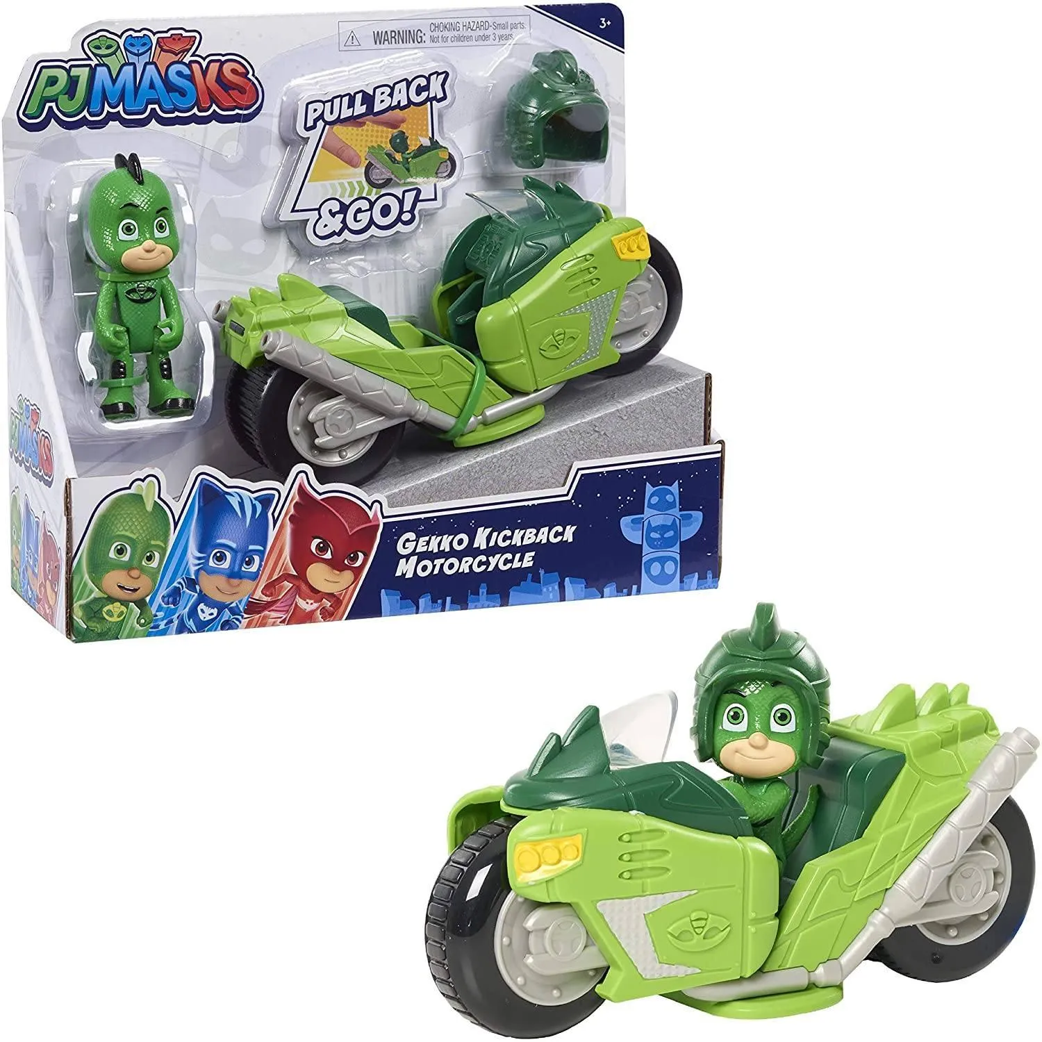 PJ Masks Kickback Motorcycles-Gekko 2 Piece Figure Set