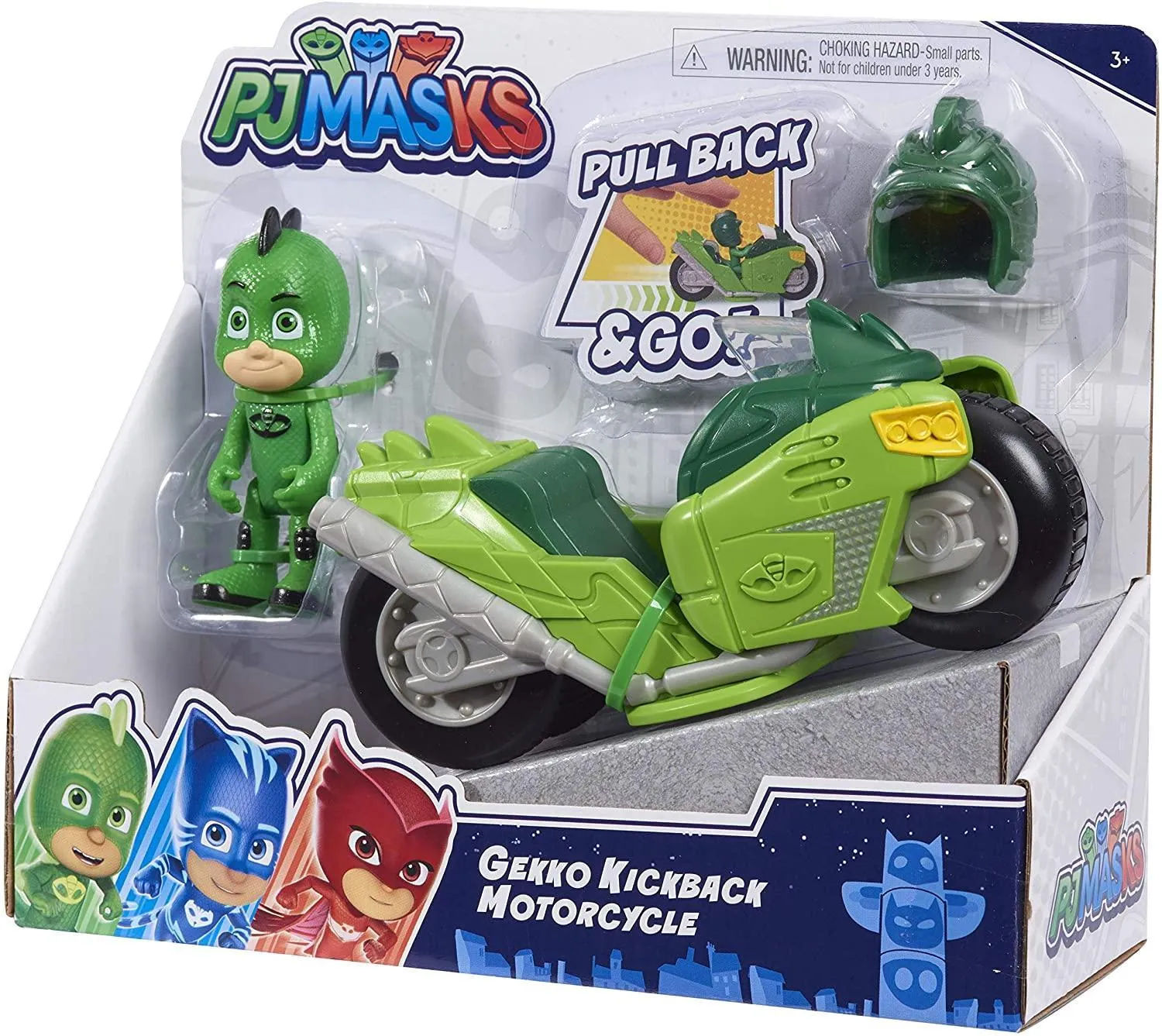 PJ Masks Kickback Motorcycles-Gekko 2 Piece Figure Set