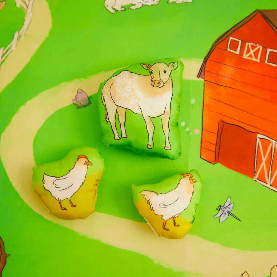 Playmap & Stuffed Farm Animals Set | On the Farm