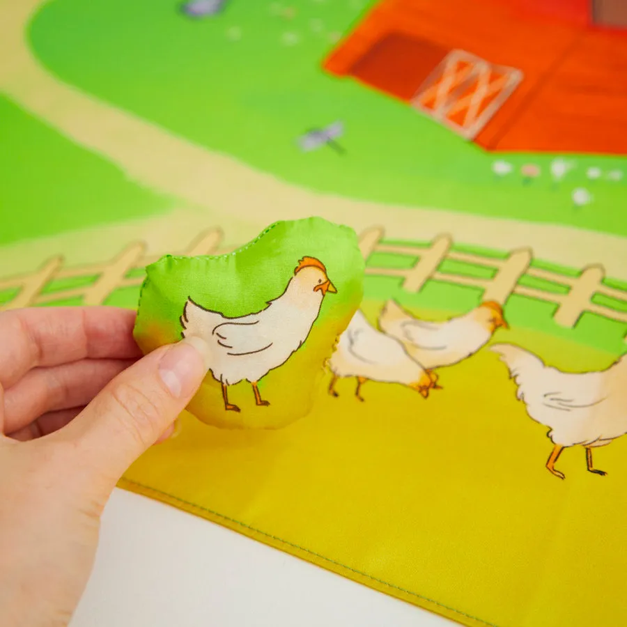 Playmap & Stuffed Farm Animals Set | On the Farm
