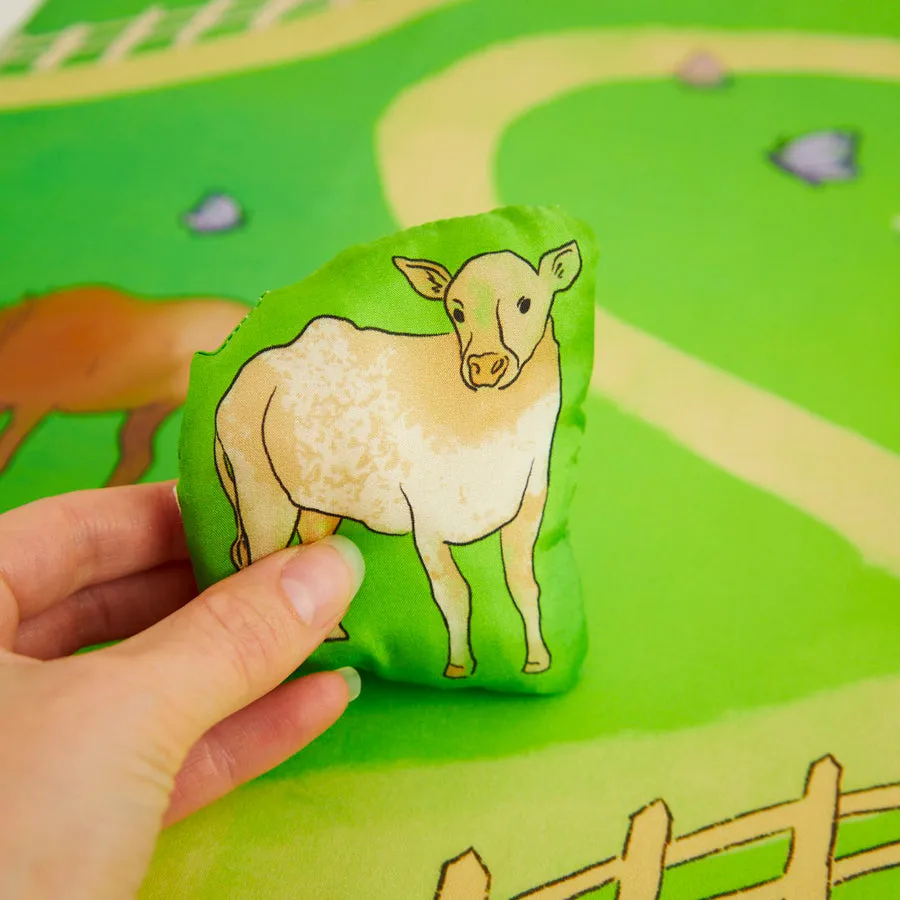 Playmap & Stuffed Farm Animals Set | On the Farm