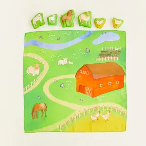 Playmap & Stuffed Farm Animals Set | On the Farm