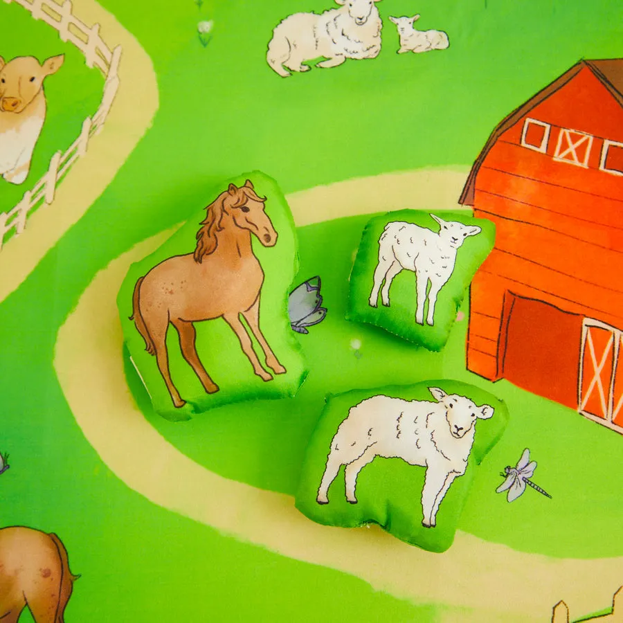 Playmap & Stuffed Farm Animals Set | On the Farm