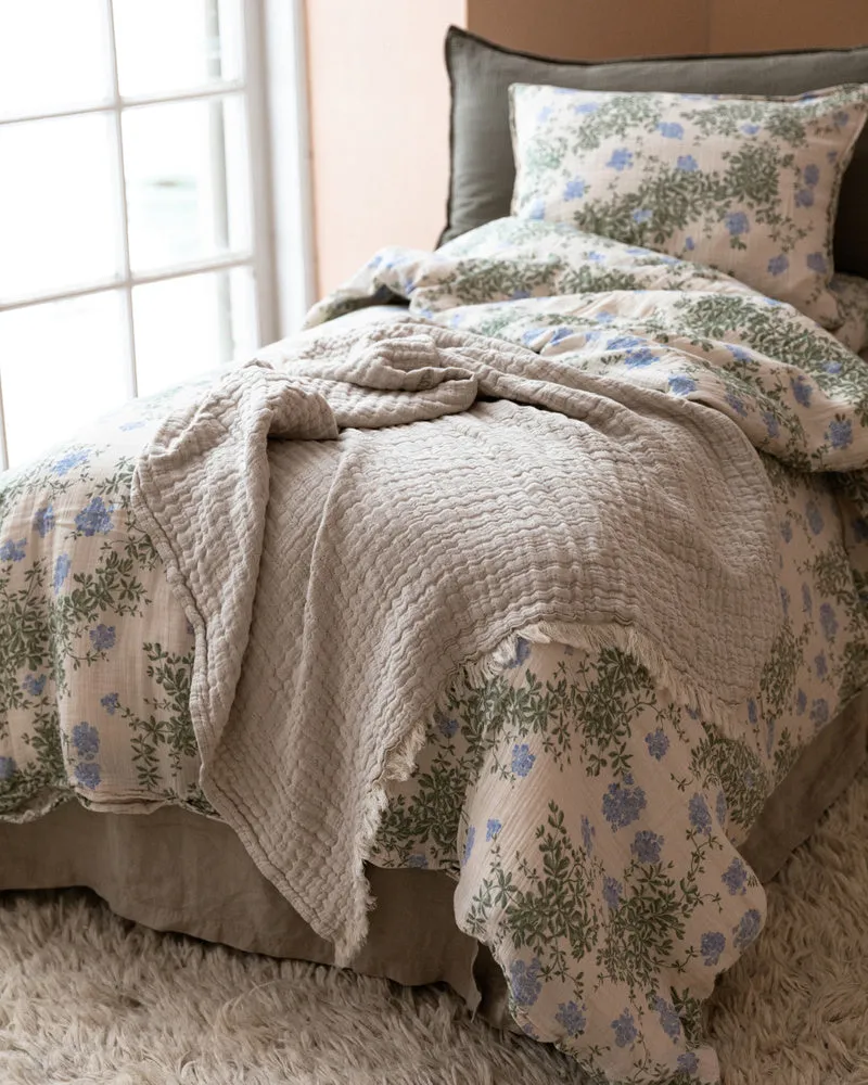 Plumbago Muslin Adult Bedset - Single