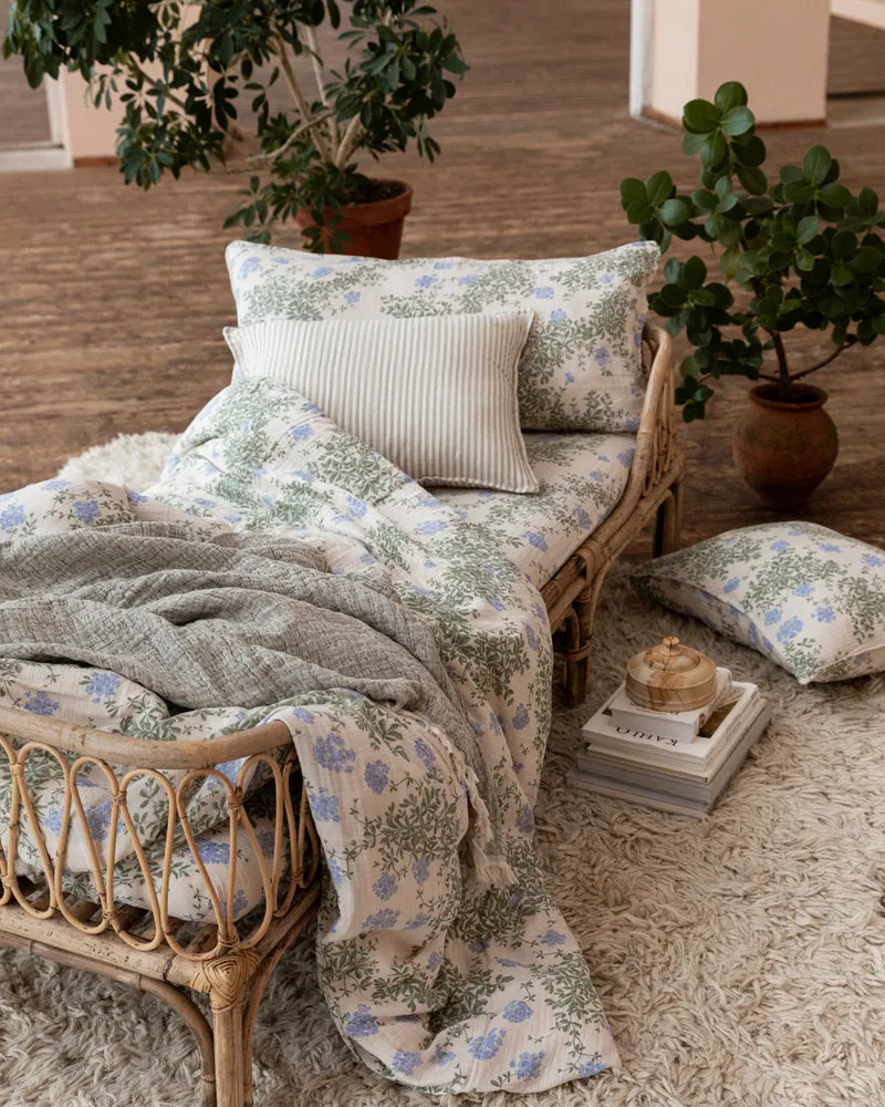 Plumbago Muslin Adult Bedset - Single