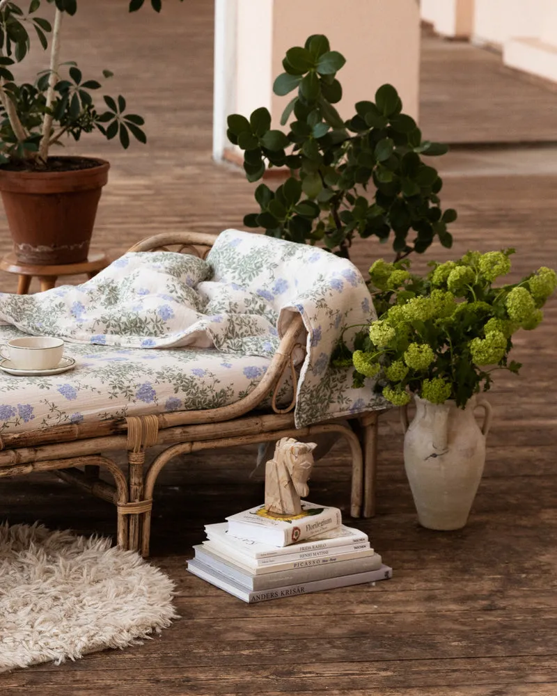 Plumbago Muslin Filled Quilt