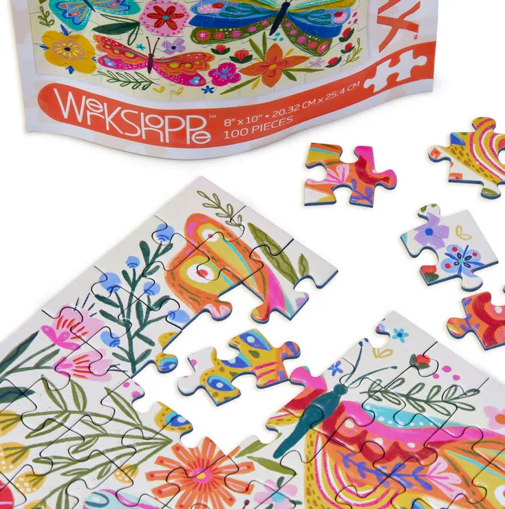 Puzzle Snax - Butterfly Floral 100 Pce