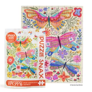 Puzzle Snax - Butterfly Floral 100 Pce