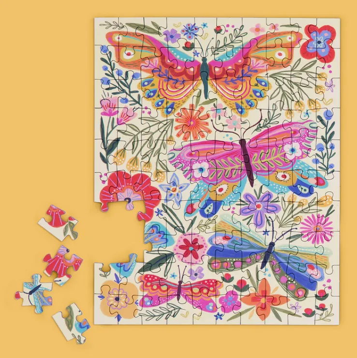 Puzzle Snax - Butterfly Floral 100 Pce