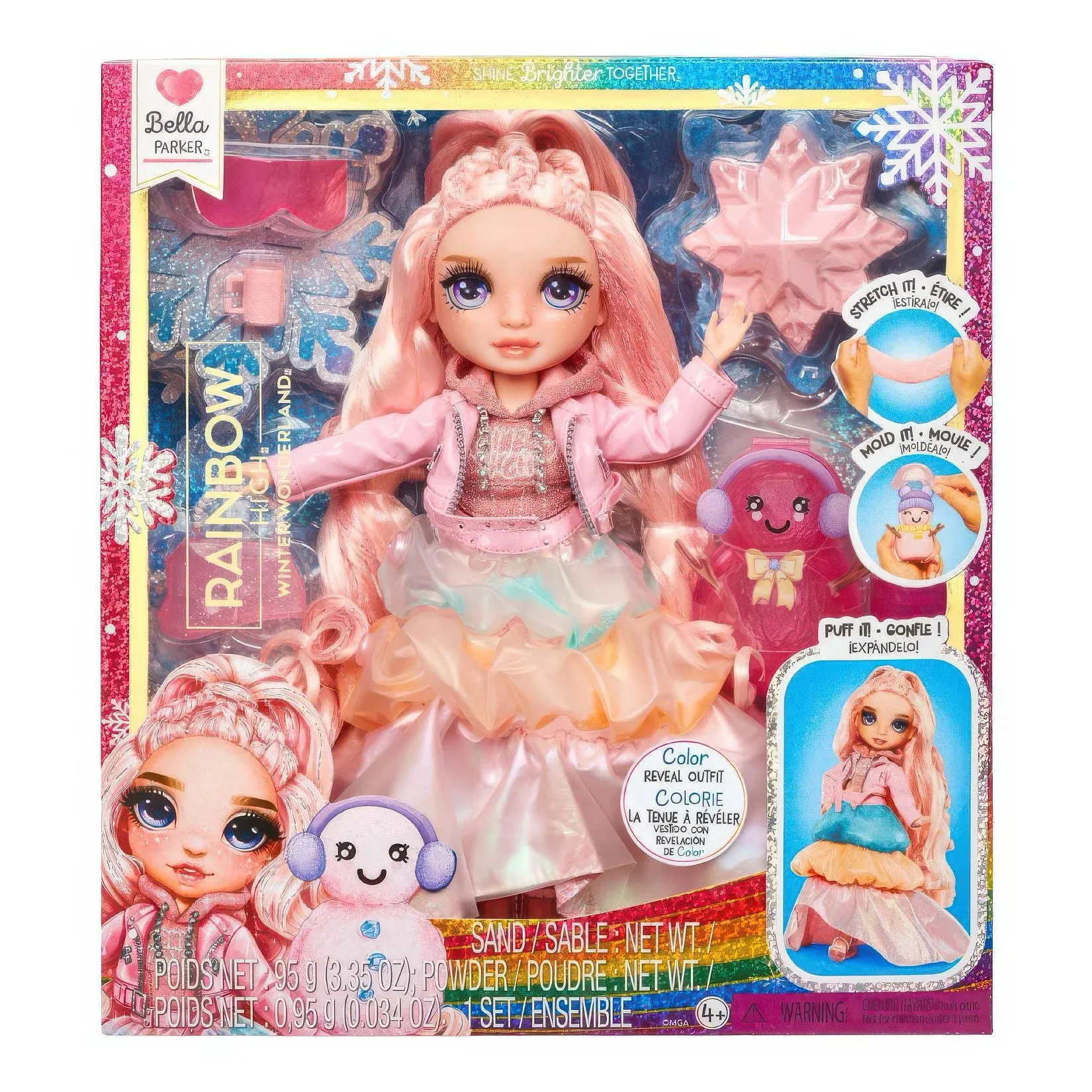 Rainbow High: Winter Wonderland Purple 27cm Fashion Doll Bella - Pink