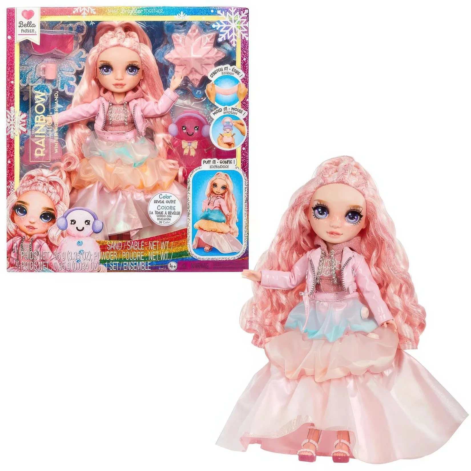 Rainbow High: Winter Wonderland Purple 27cm Fashion Doll Bella - Pink