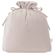 SAMPLE Cotton & Sweets Christmas Velvet Santa Sack | Powder Pink 1