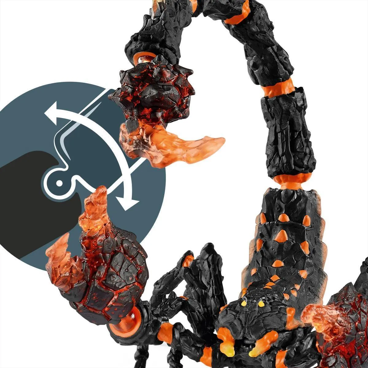 Schleich 70142 Lava Scorpion Figure