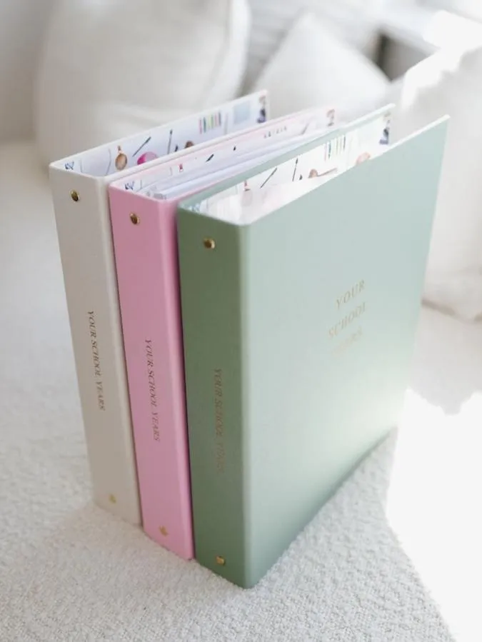 School Years Journal & Keepsake Organiser | Pink