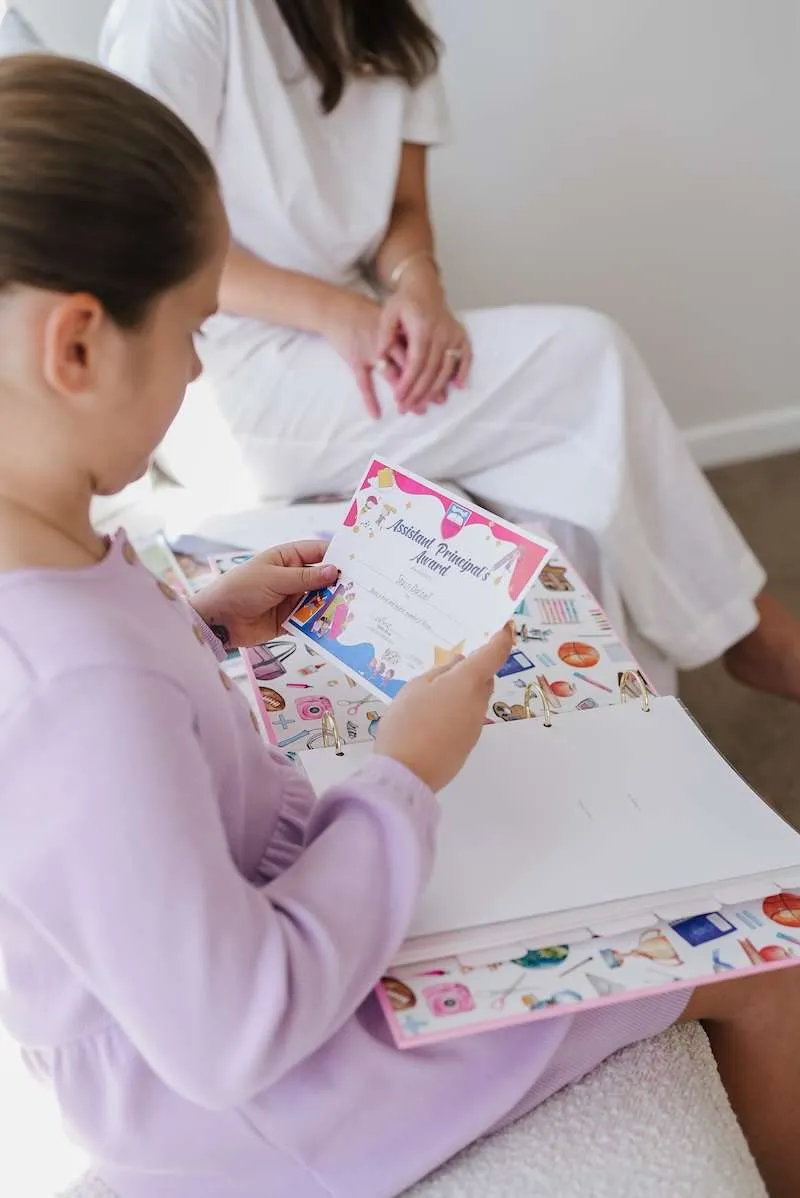School Years Journal & Keepsake Organiser | Pink