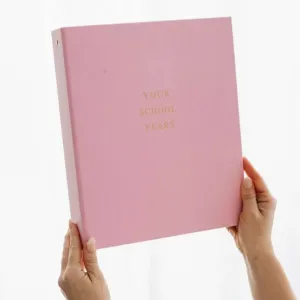 School Years Journal & Keepsake Organiser | Pink