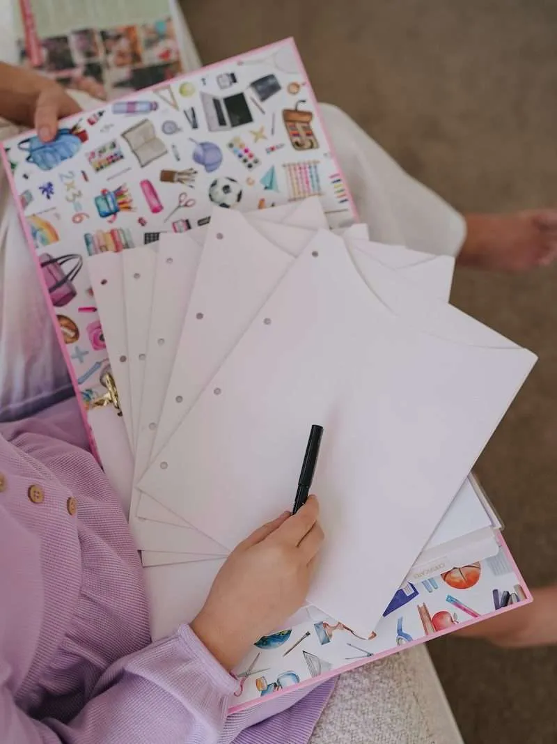 School Years Journal & Keepsake Organiser | Pink