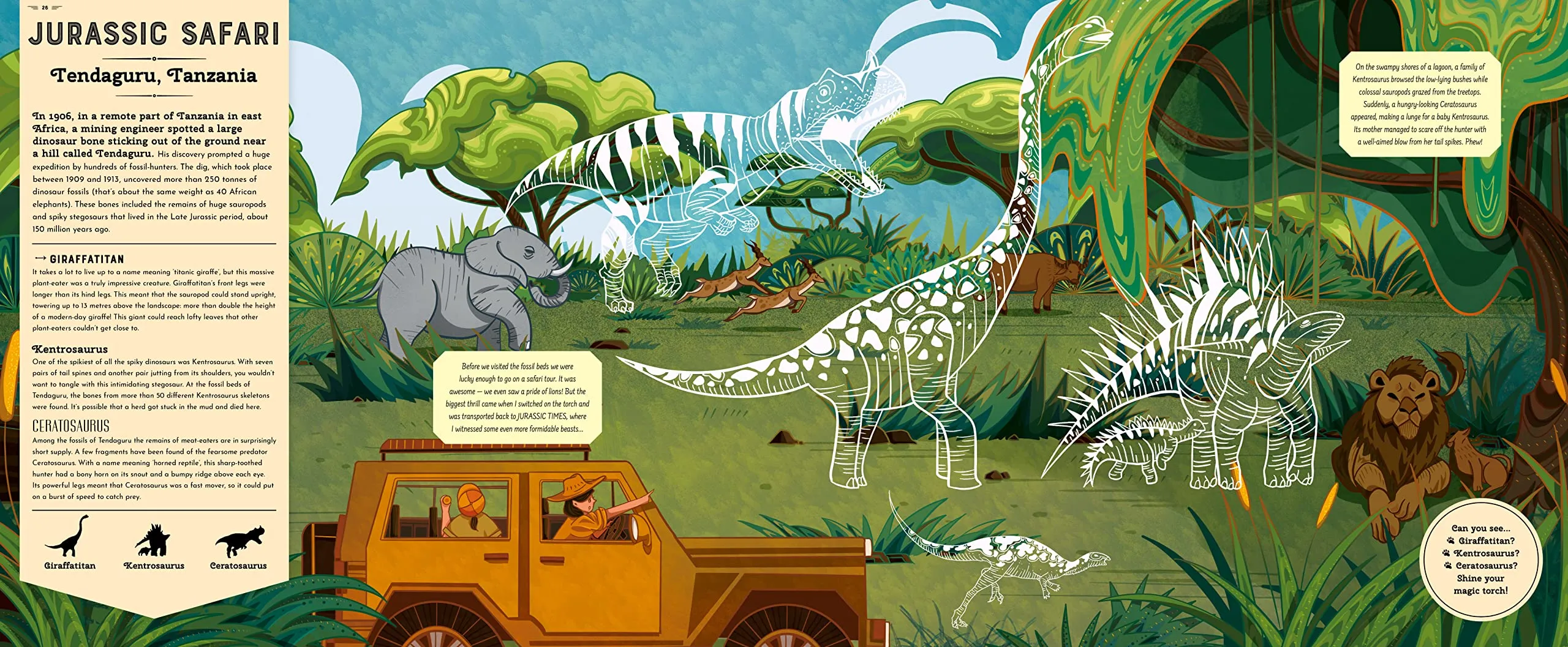 Shine your Magic Torch: Dinosaurs and Prehistoric Beasts