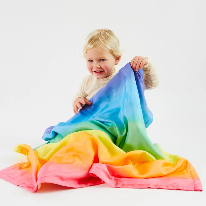 Silk Baby Blanket | Rainbow
