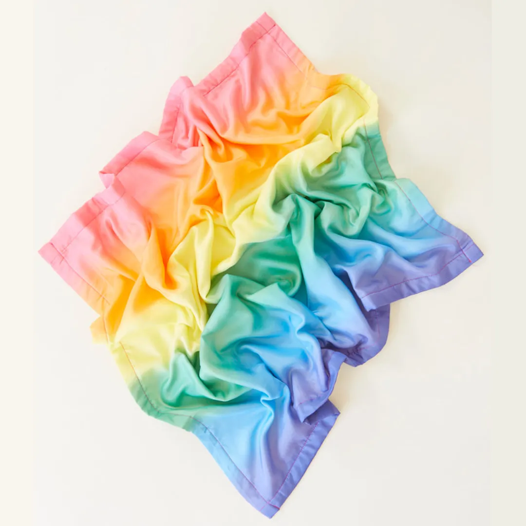 Silk Baby Blanket | Rainbow