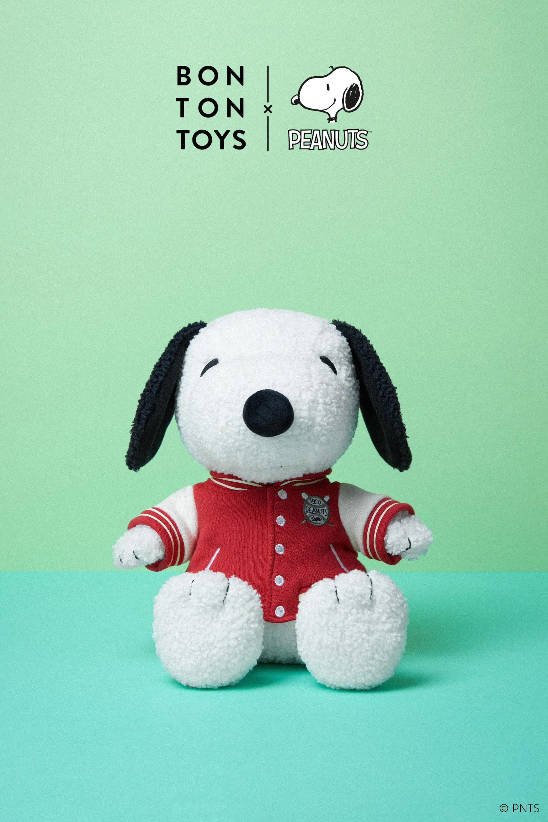 Snoopy Sitting with Varsity Jacket - 25 cm