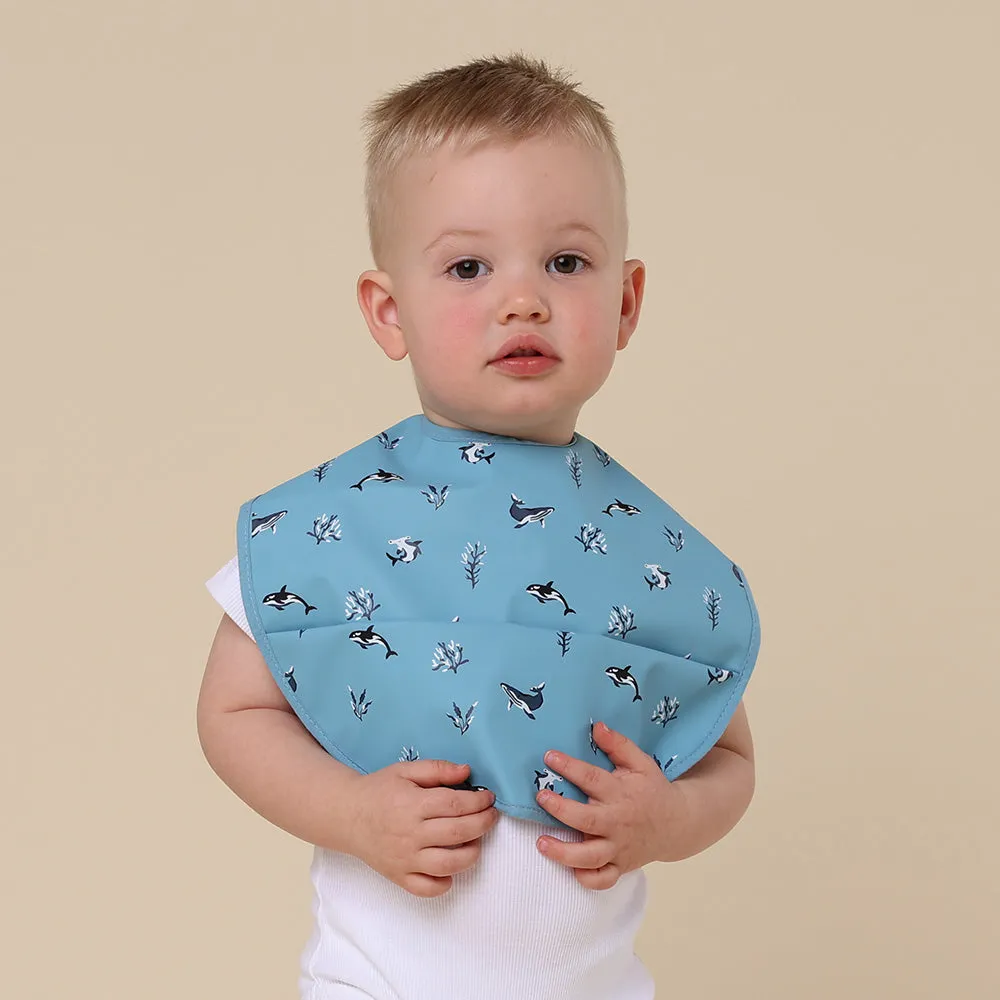 Snuggle Bib Waterproof | Blue Ocean