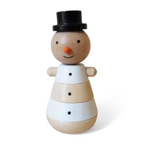 Stacking Wooden Snowman